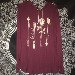 Hooded Long Sleeved Shirt